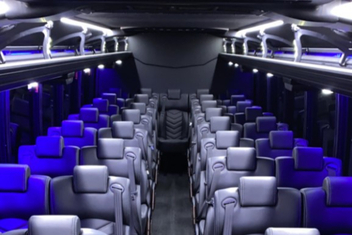 Huntington Beach Charter Bus Interior