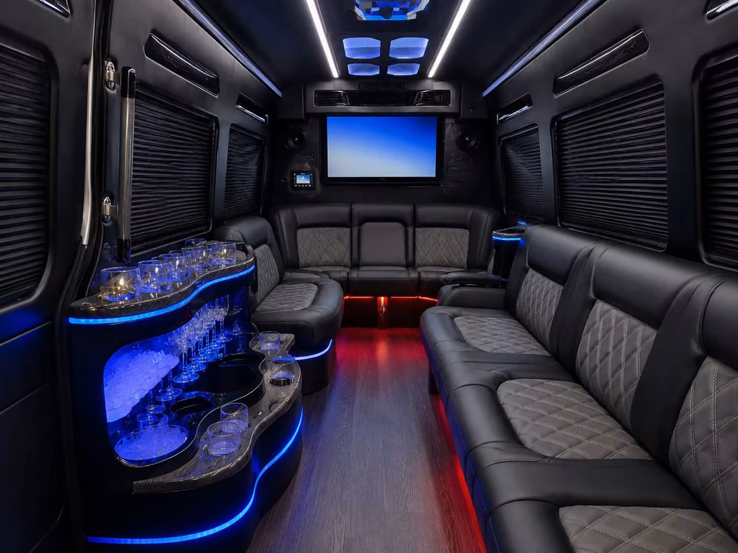 bus rental options for huntington beach trips